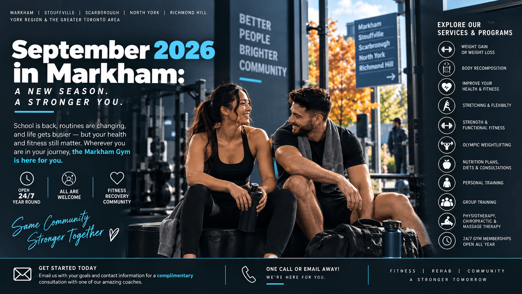 Gym-ing in Markham - September 2026